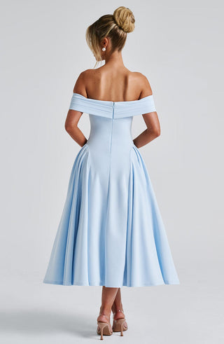 Miranda Midi Dress - Blue - glavon