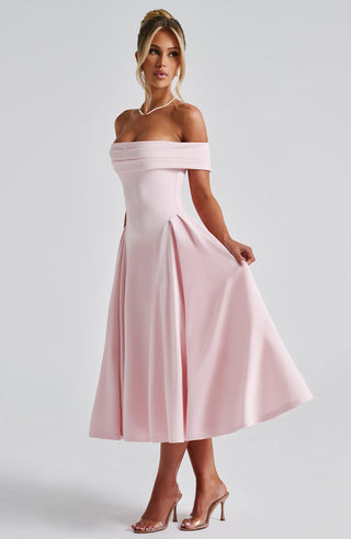 Miranda Midi Dress - Blush - glavon