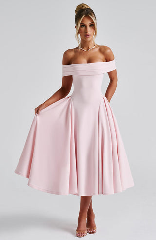 Miranda Midi Dress - Blush - glavon