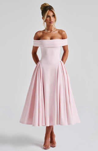 Miranda Midi Dress - Blush - glavon