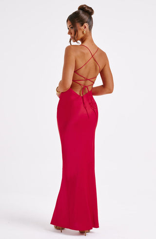 Misha Maxi Dress - Red - glavon