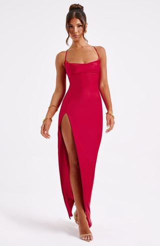 Misha Maxi Dress - Red - glavon