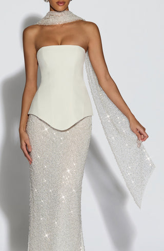 Miya Scarf - Ivory - glavon
