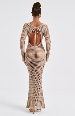 Moana Maxi Dress - Beige - glavon