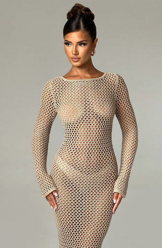 Moana Maxi Dress - Beige - glavon