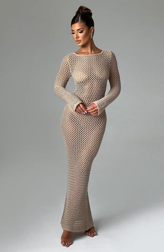 Moana Maxi Dress - Beige - glavon