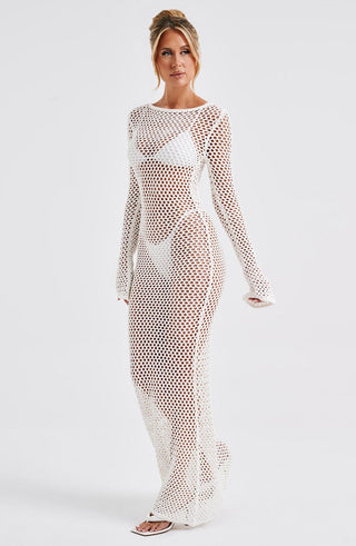 Moana Maxi Dress - White - glavon