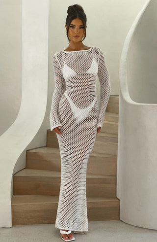 Moana Maxi Dress - White - glavon