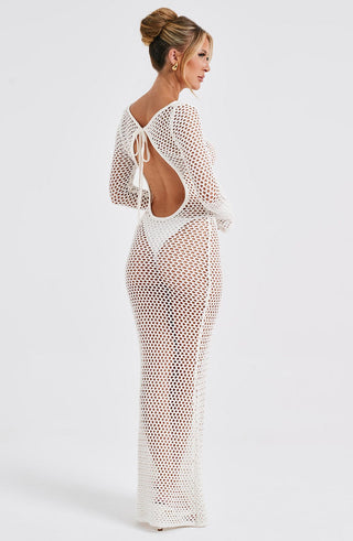 Moana Maxi Dress - White - glavon
