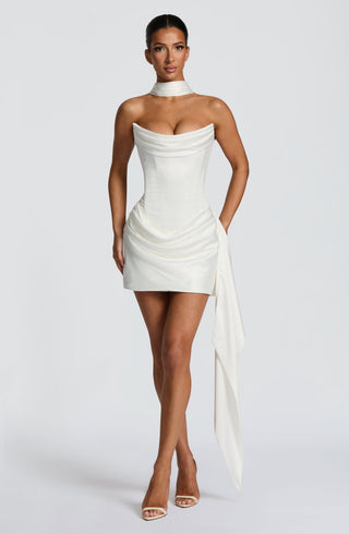 Mona Mini Dress - Ivory - glavon