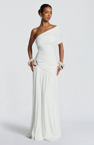 Monica Maxi Dress - White - glavon