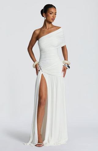 Monica Maxi Dress - White - glavon