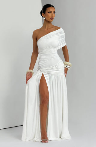 Monica Maxi Dress - White - glavon