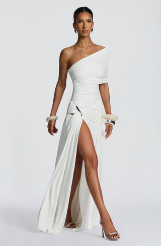 Monica Maxi Dress - White - glavon
