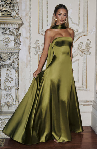 Morven Maxi Dress - Deep Olive - glavon