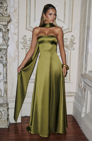 Morven Maxi Dress - Deep Olive - glavon