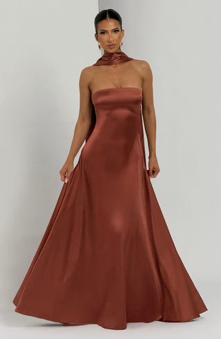 Morven Maxi Dress - Rust - glavon