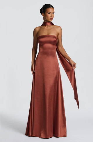 Morven Maxi Dress - Rust - glavon