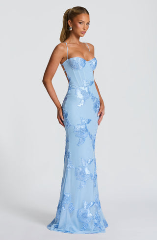 Nefertiti Maxi Dress - Glacier Blue - glavon