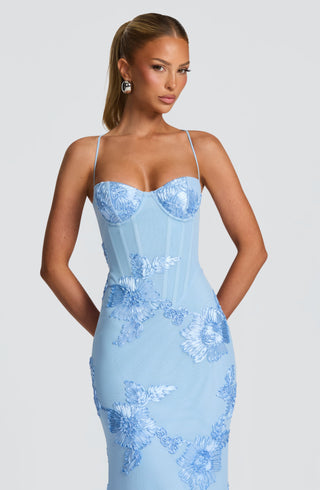 Nefertiti Maxi Dress - Glacier Blue - glavon