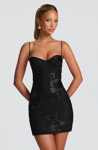 Nefertiti Mini Dress - Black - glavon