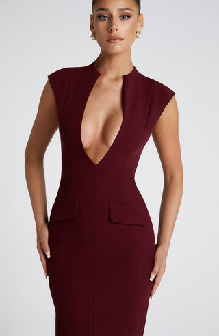 Nellie Midi Dress - Cherry Lacquer - glavon