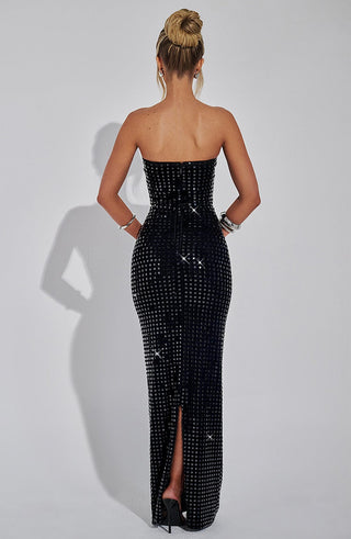 Neriah Maxi Dress - Black - glavon