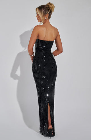 Neriah Maxi Dress - Black - glavon