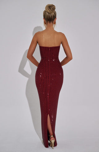 Neriah Maxi Dress - Wine - glavon