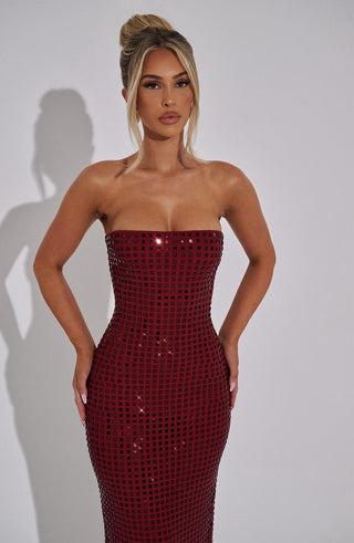 Neriah Maxi Dress - Wine - glavon