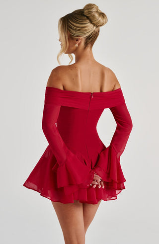 Nerissa Playsuit - Red - glavon
