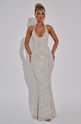 Odette Maxi Dress - Champagne - glavon
