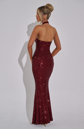 Odette Maxi Dress - Wine - glavon