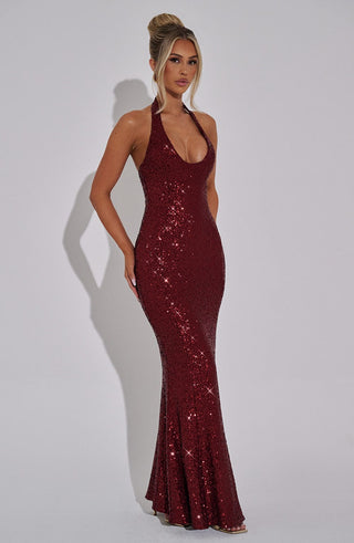 Odette Maxi Dress - Wine - glavon