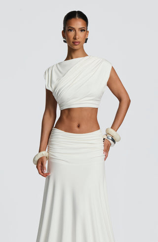 Paige Maxi Skirt - Ivory - glavon