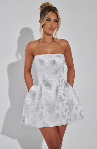 Paloma Mini Dress - Ivory - glavon