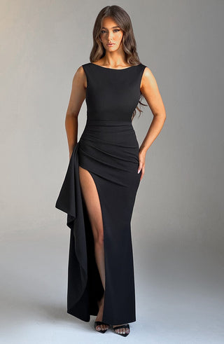 Pandora Maxi Dress - Black - glavon