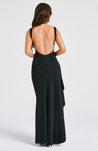 Pandora Maxi Dress - Black - glavon