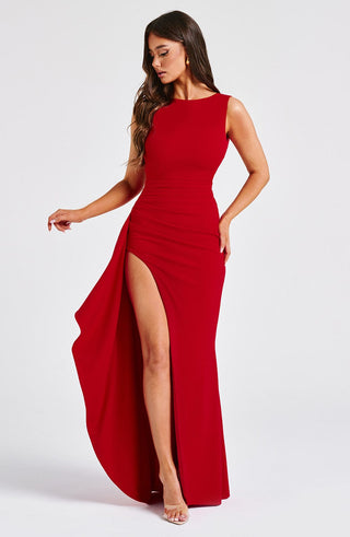 Pandora Maxi Dress - Red - glavon