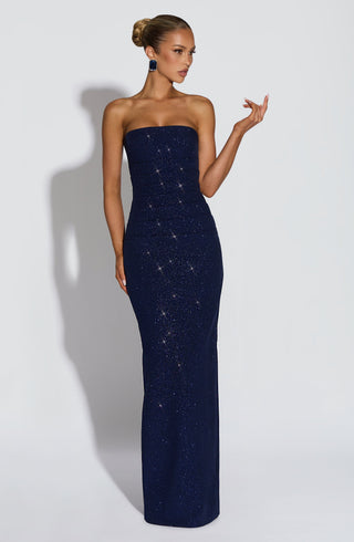 Pandra Maxi Dress - Navy Sparkle - glavon