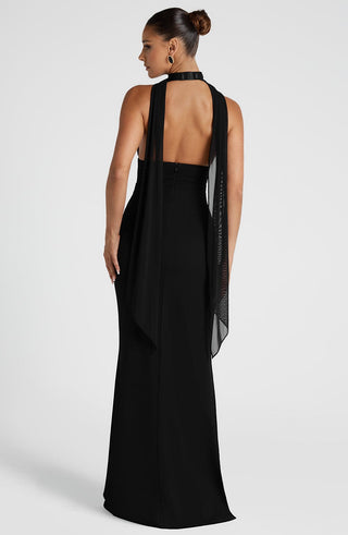 Paulina Maxi Dress - Black - glavon