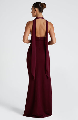 Paulina Maxi Dress - Cherry Lacquer - glavon