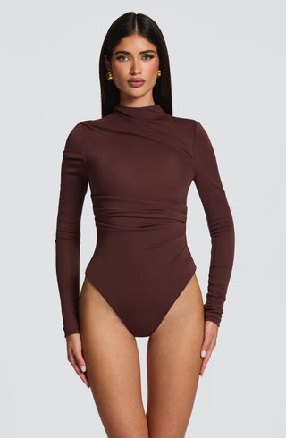 Pearson Bodysuit - Plum Brown - glavon