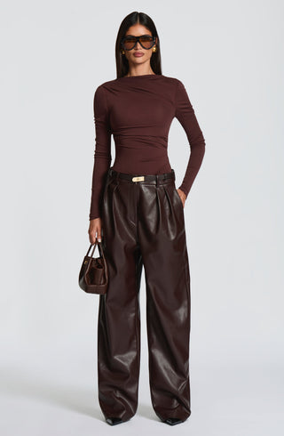 Pearson Bodysuit - Plum Brown - glavon