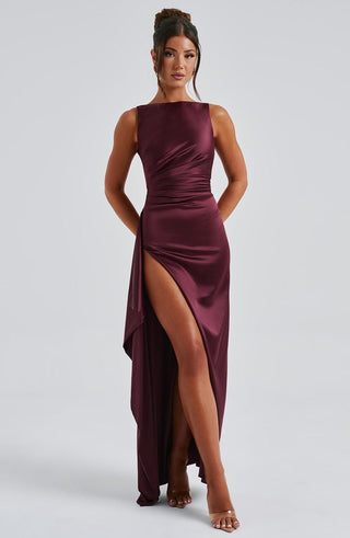 Peggy Maxi Dress - Cherry Lacquer - glavon