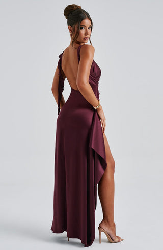 Peggy Maxi Dress - Cherry Lacquer - glavon