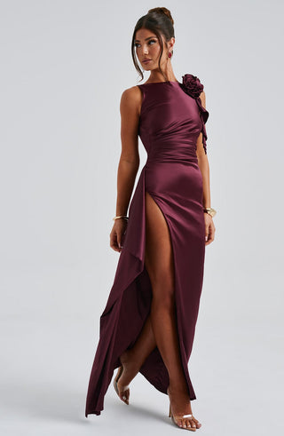 Peggy Maxi Dress - Cherry Lacquer - glavon