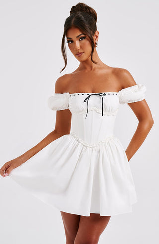 Penelope Mini Dress - Black/White - glavon