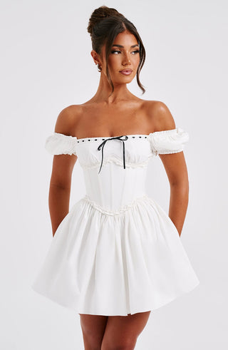 Penelope Mini Dress - Black/White - glavon