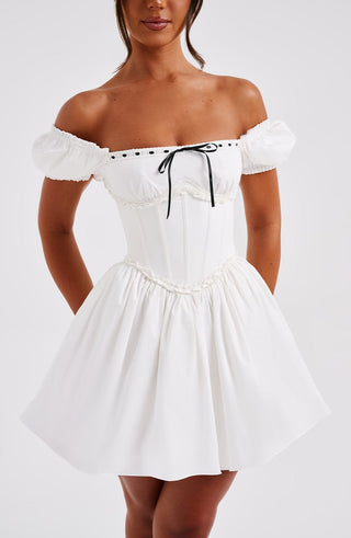 Penelope Mini Dress - Black/White - glavon